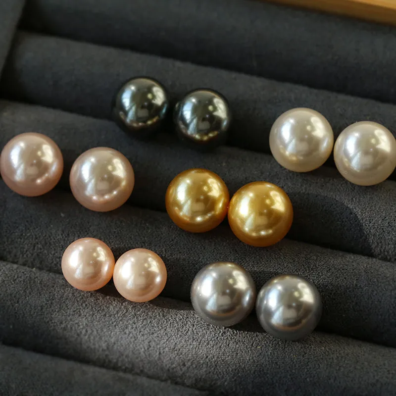 6-14mm Swarovski Pearl Ear Stud Earrings