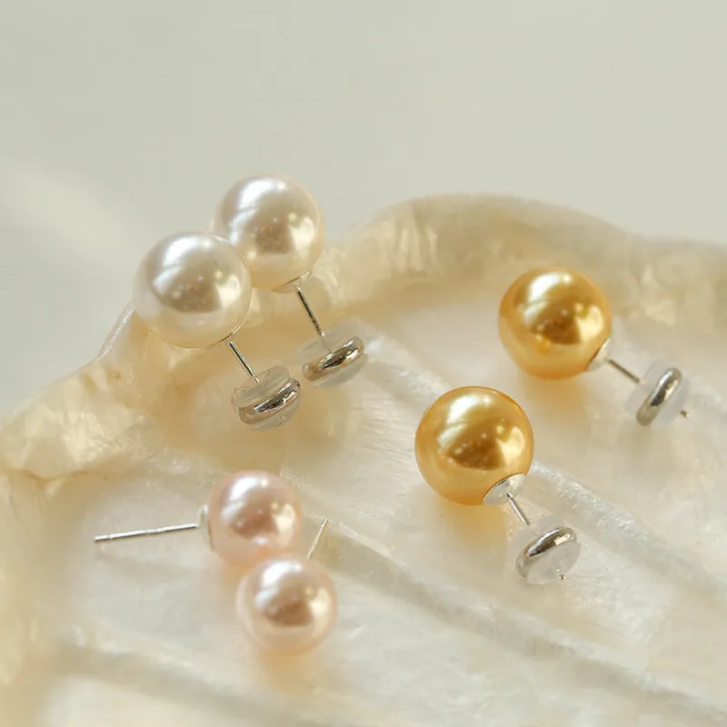 6-14mm Swarovski Pearl Ear Stud Earrings