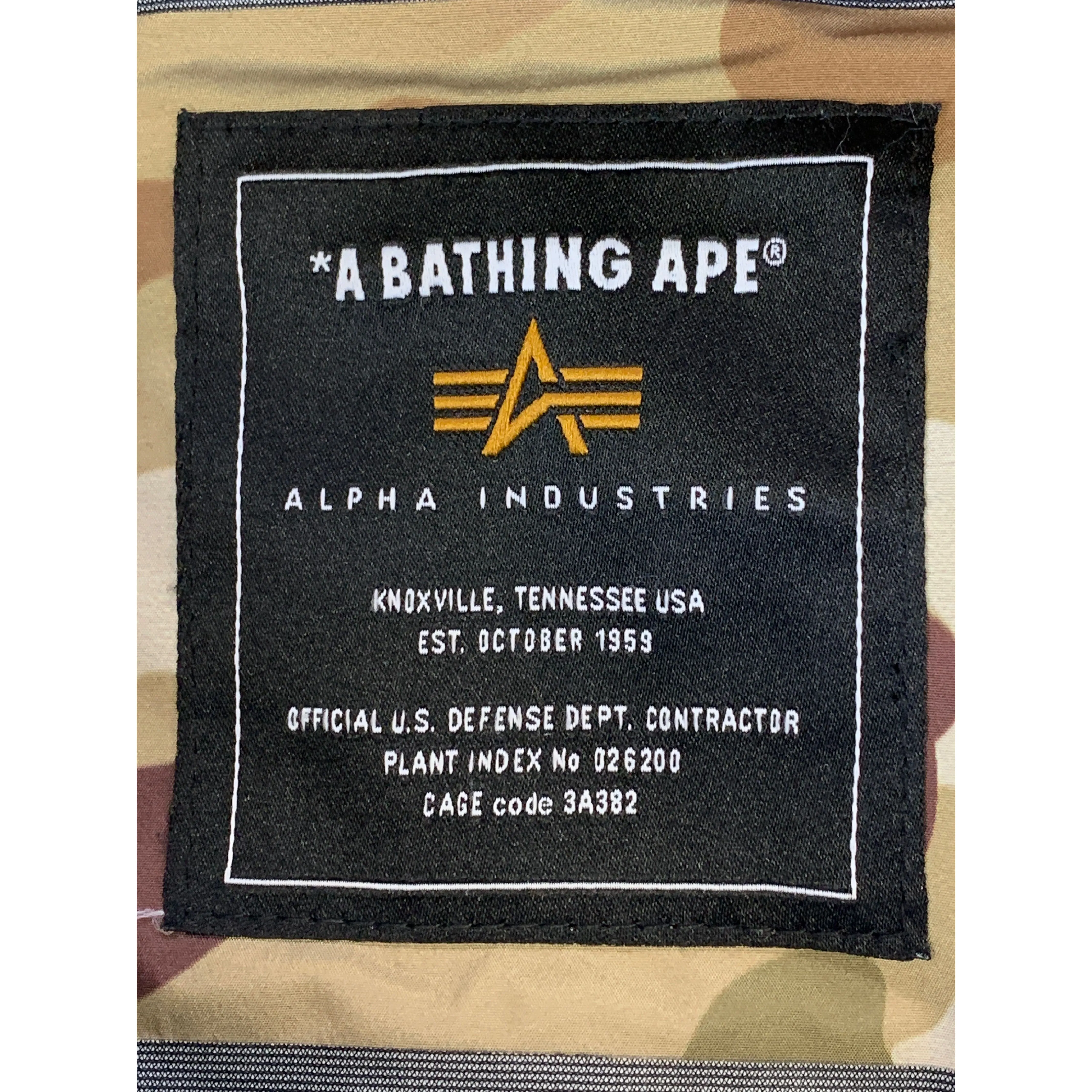 A BATHING APE/Flight Jkt/XXL/Camouflage/001HJG731909X