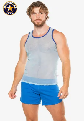 A J Physique Mesh Tank Top