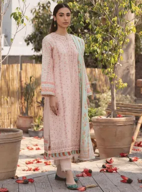 Aabyaan Embroidered Lawn Unstitched 3 Piece Suit - ABY23PL AP-02 RIA