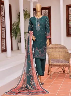 Aashkaar By HZ Textile Embroidered Lawn 3 Piece Stitched Suit - HZ24A D-405