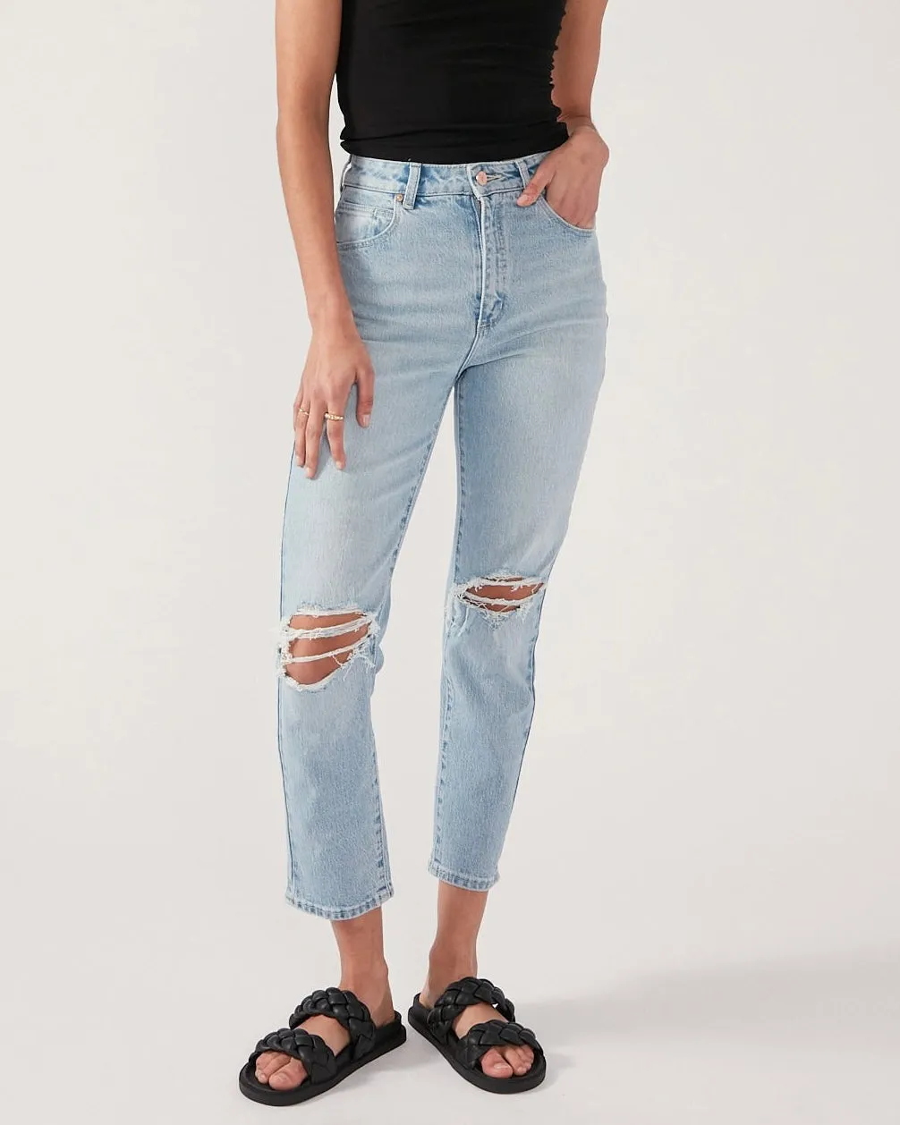 Abrand High Slim Gina RIP Jeans