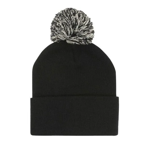 Acrylic Beanie with Pom Pom