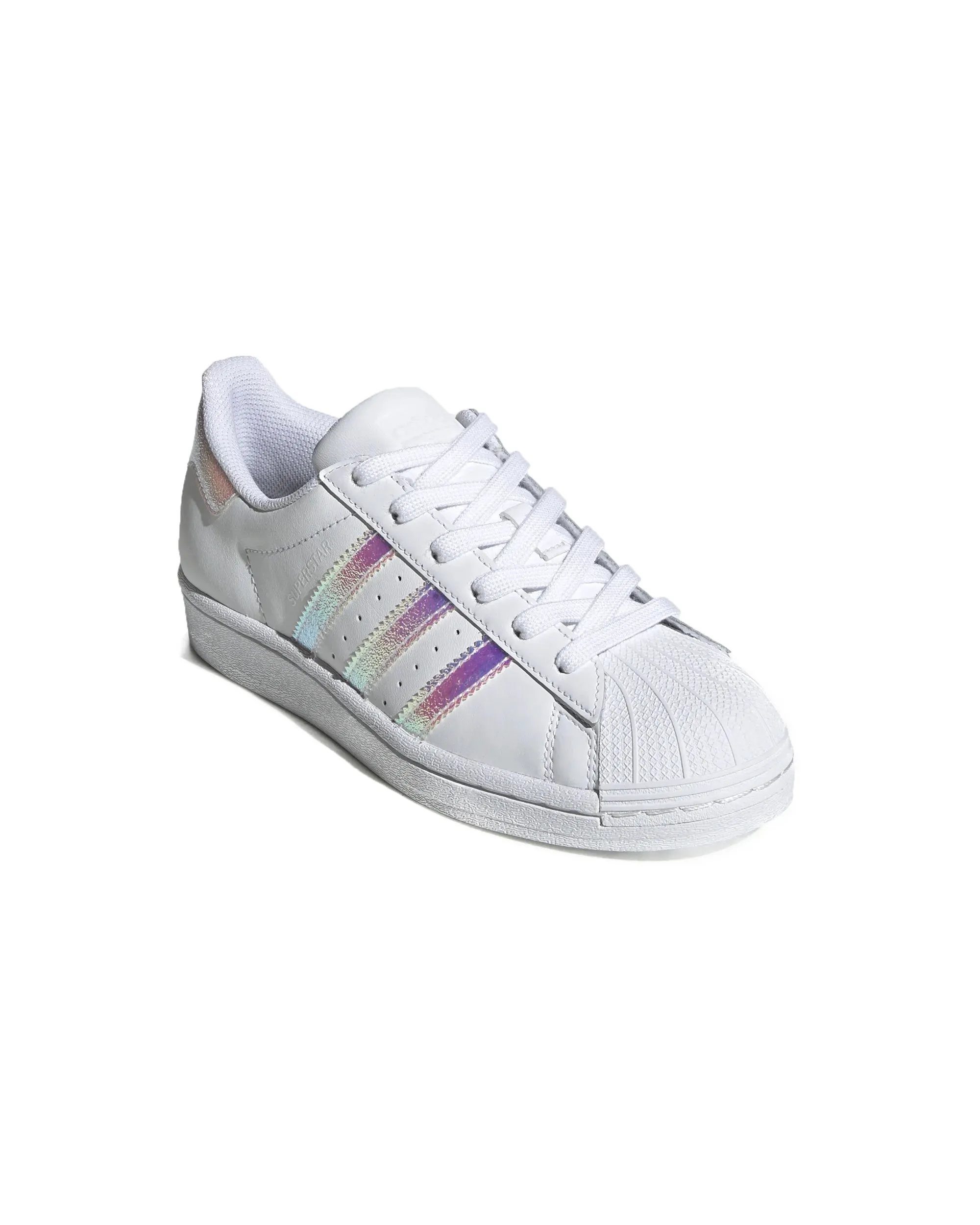 Adidas Superstar J Bianco Glitter