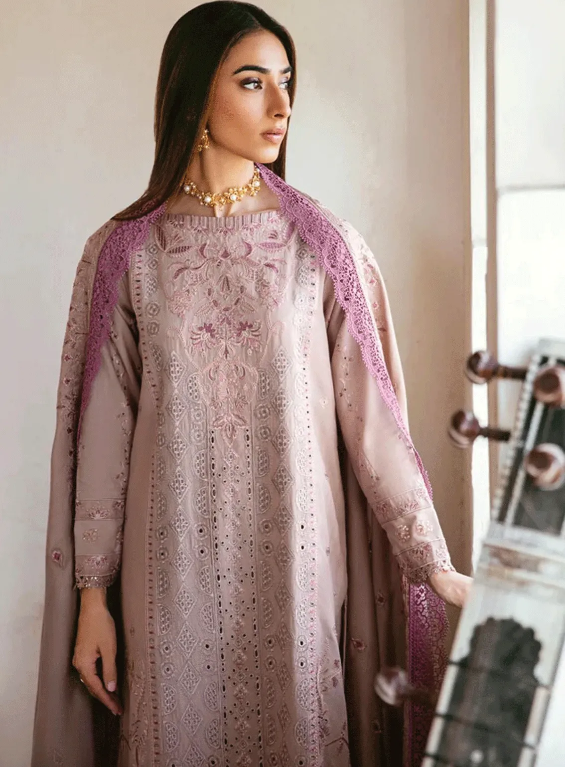 Afsanay By Florent Embroidered Khaddar Unstitched 3 Piece Suit - FL23AK FLK-4A