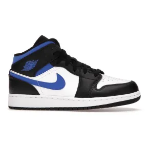 AIR JORDAN  1 MID WHITE BLACK ROYAL TRAINERS