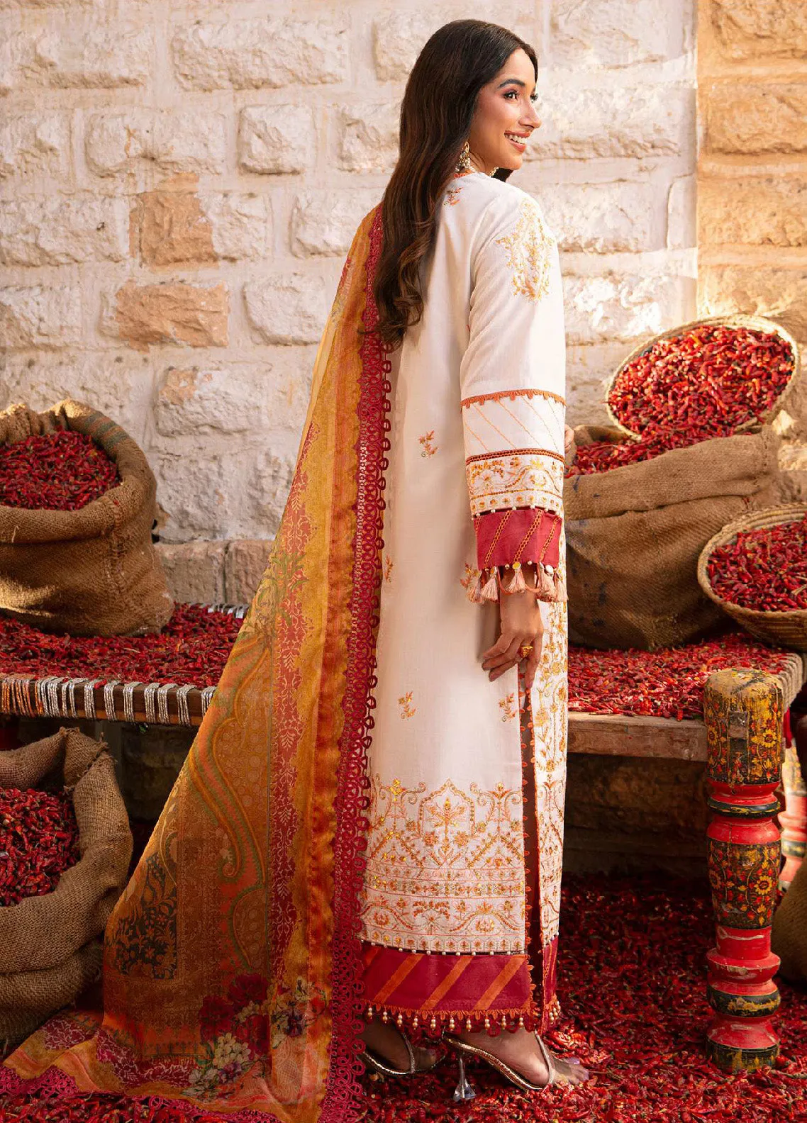 Aira By Asim Jofa Embroidered Jacquard Unstitched 3 Piece Suit - AJ24AP AJAR-30