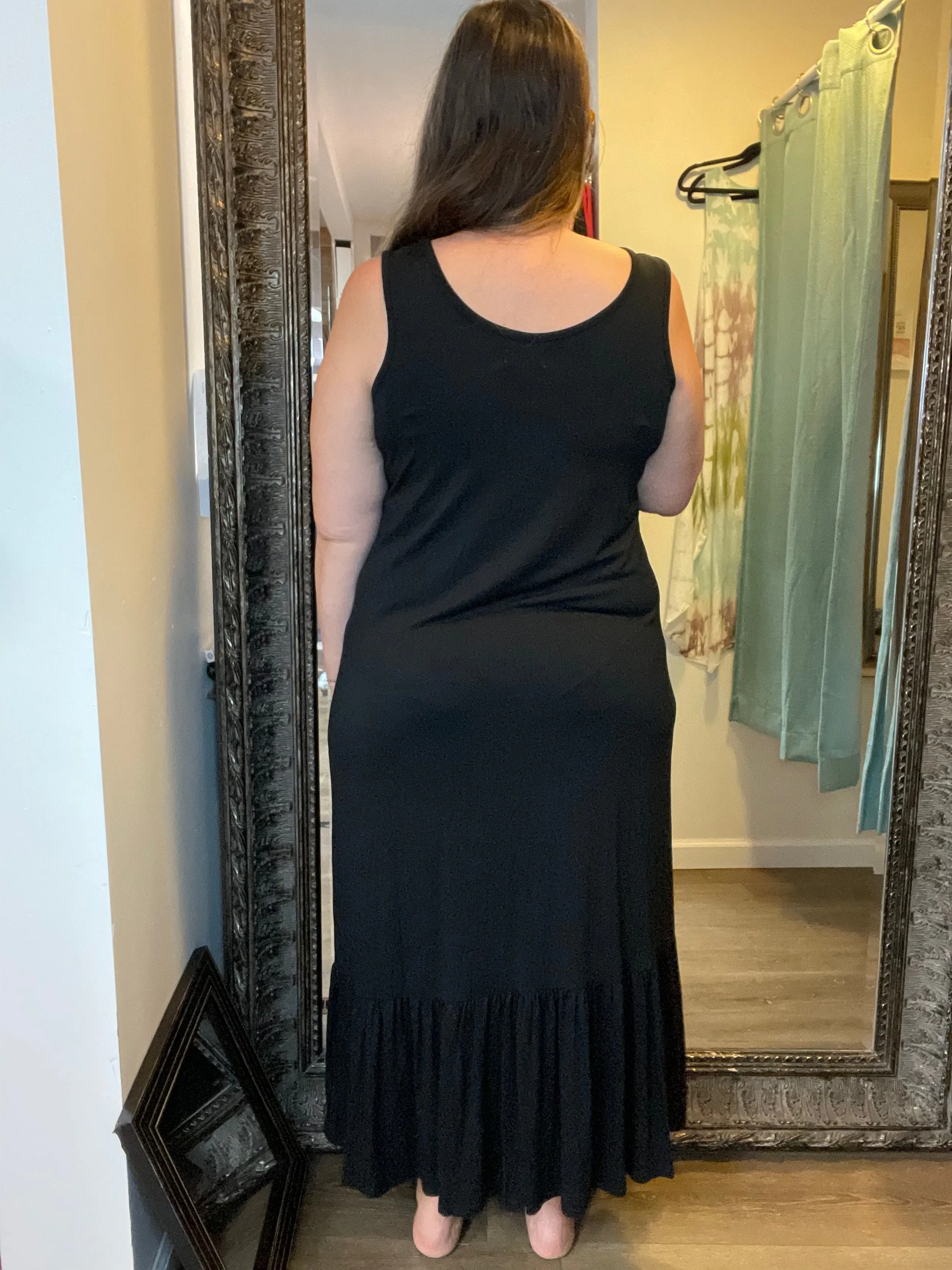 Alice Black Tiered Maxi Dress