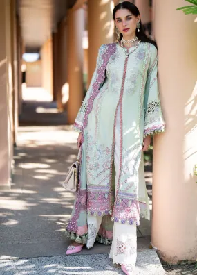 Alif By AJR Couture Signature Luxury Embroidered Lawn 3 Piece Unstitched Suit AJRC24ASLL-10 AURA