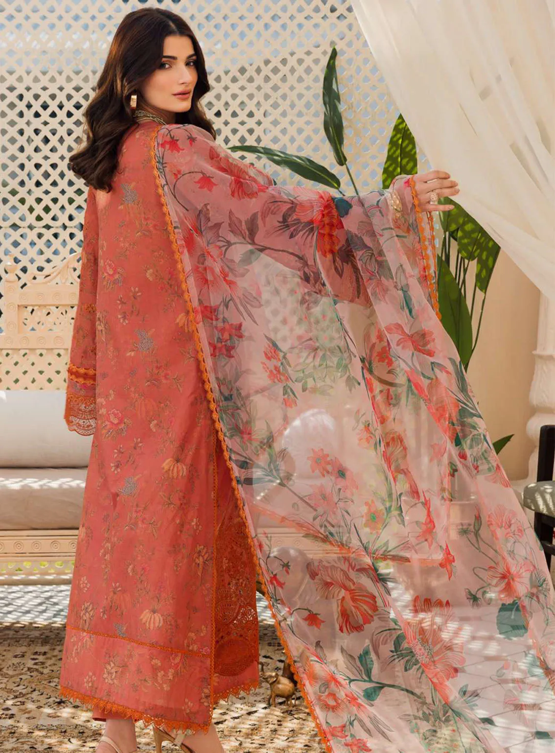 Amal By Motifz Digital Embroidered Lawn 3 Piece Unstitched Suit MT24A 4626-JAHAN