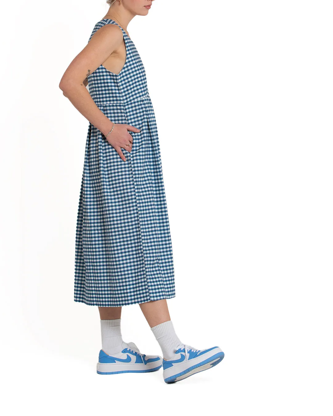 Amelia Dress - Opal Gingham