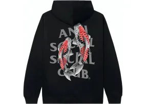 Anti Social Social Club Koi Garden 3M Reflective Hoodie Black