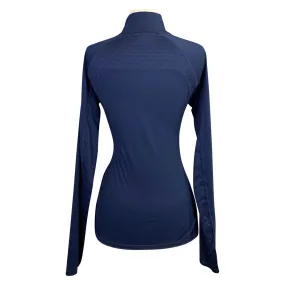 Ariat 'Lowell 2.0' 1/4 Zip Shirt in Navy - Women's Small