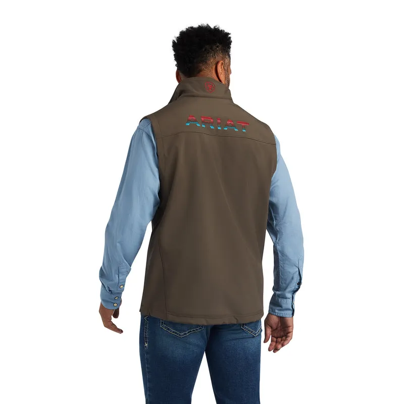 'Ariat' Men's Logo 2.0 Softshell Vest - Banyan Bark