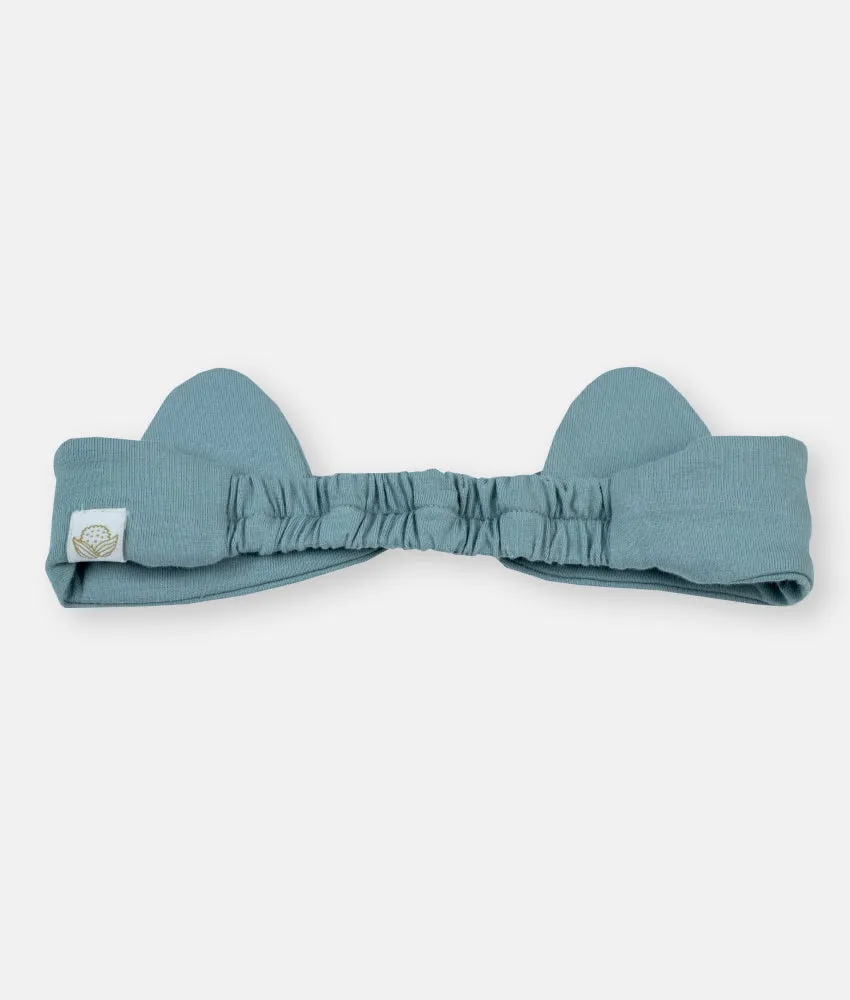 Baby Hair Band with Ears - Sage Green