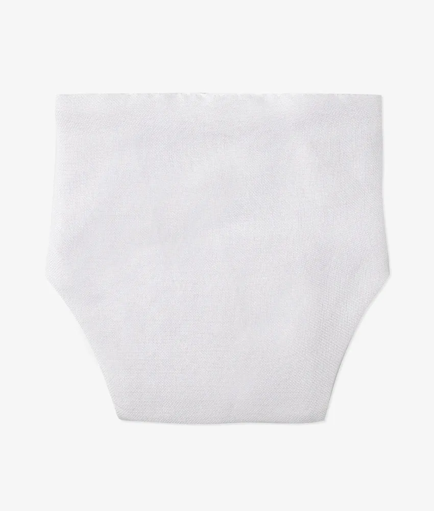 Baby Nappy Panty - White