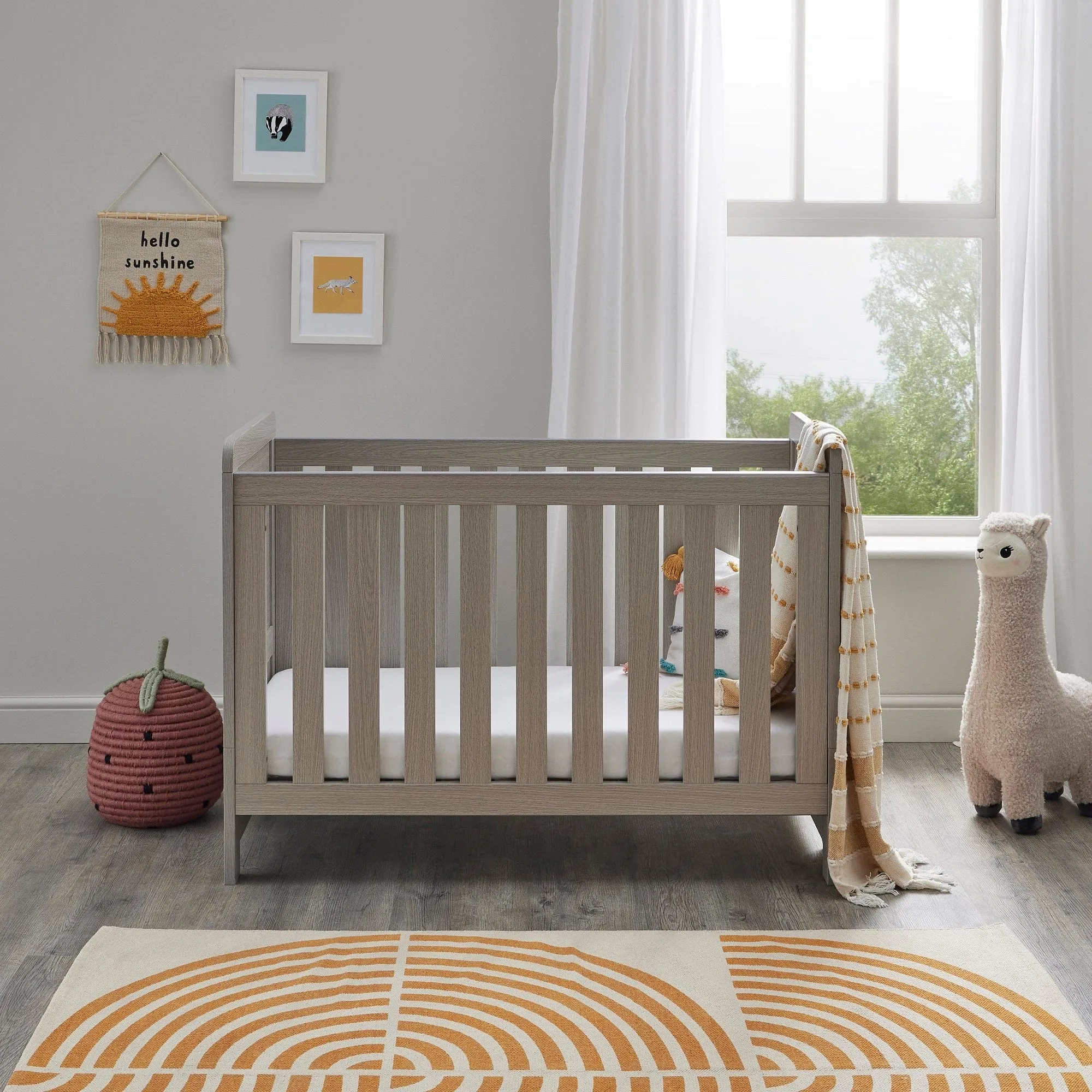 Babymore Caro Mini 3 Piece Room Set - Grey Wash