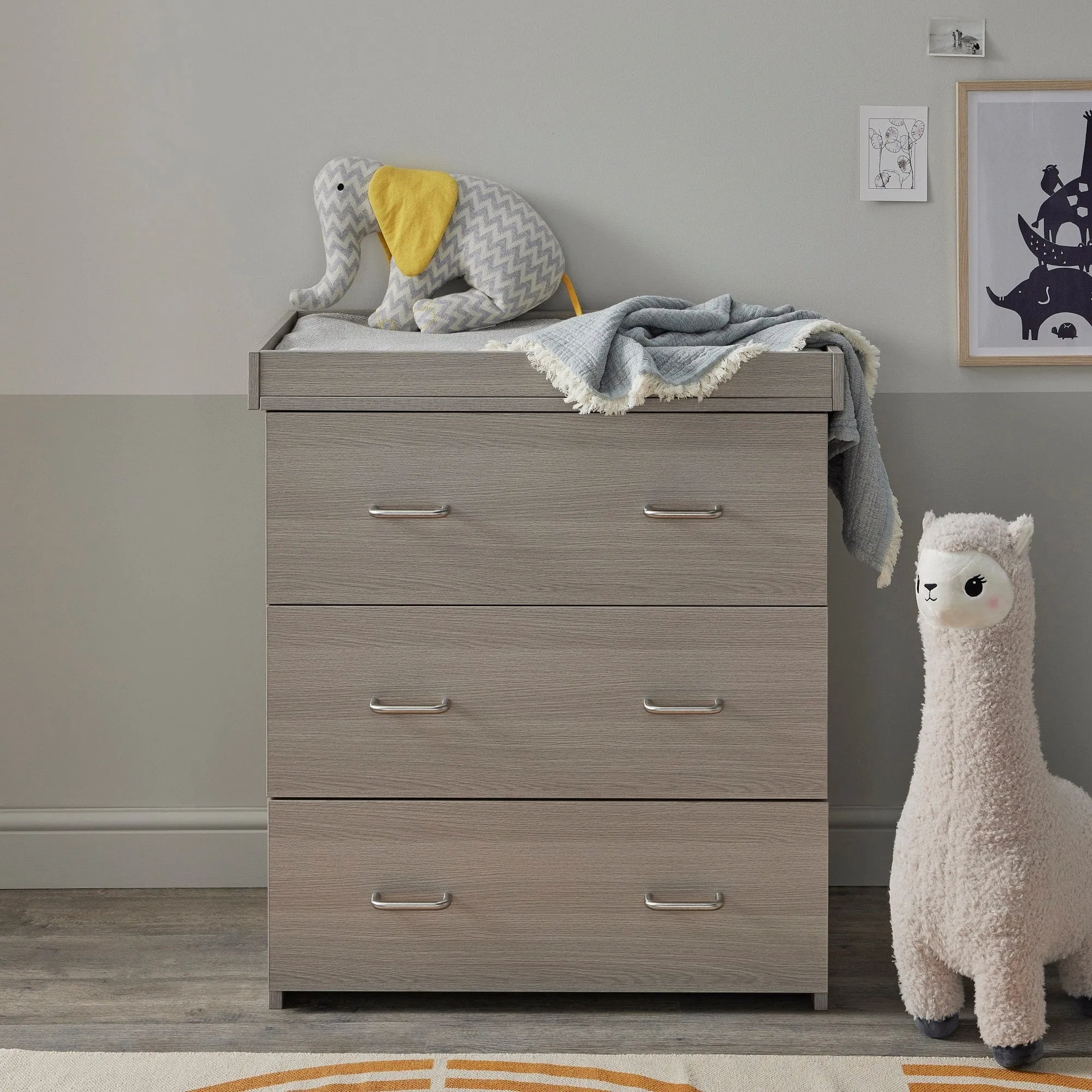 Babymore Caro Mini 3 Piece Room Set - Grey Wash