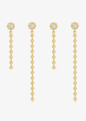 Ball Chain Drop Earring Set