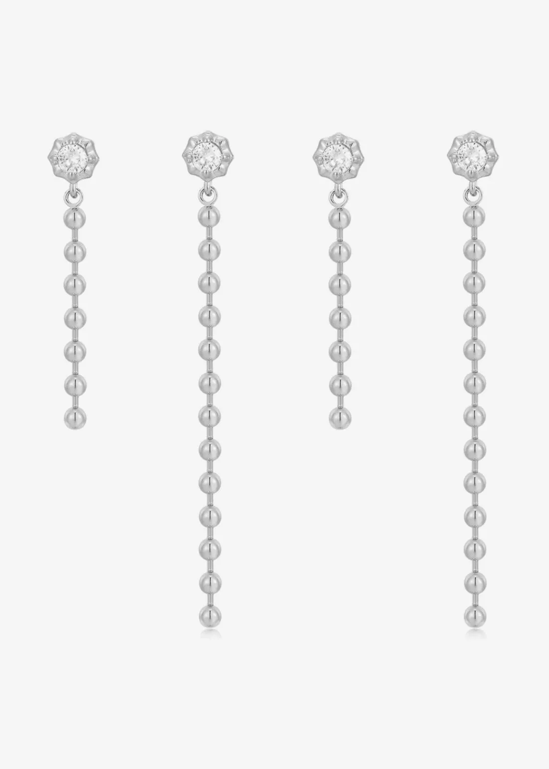 Ball Chain Drop Earring Set