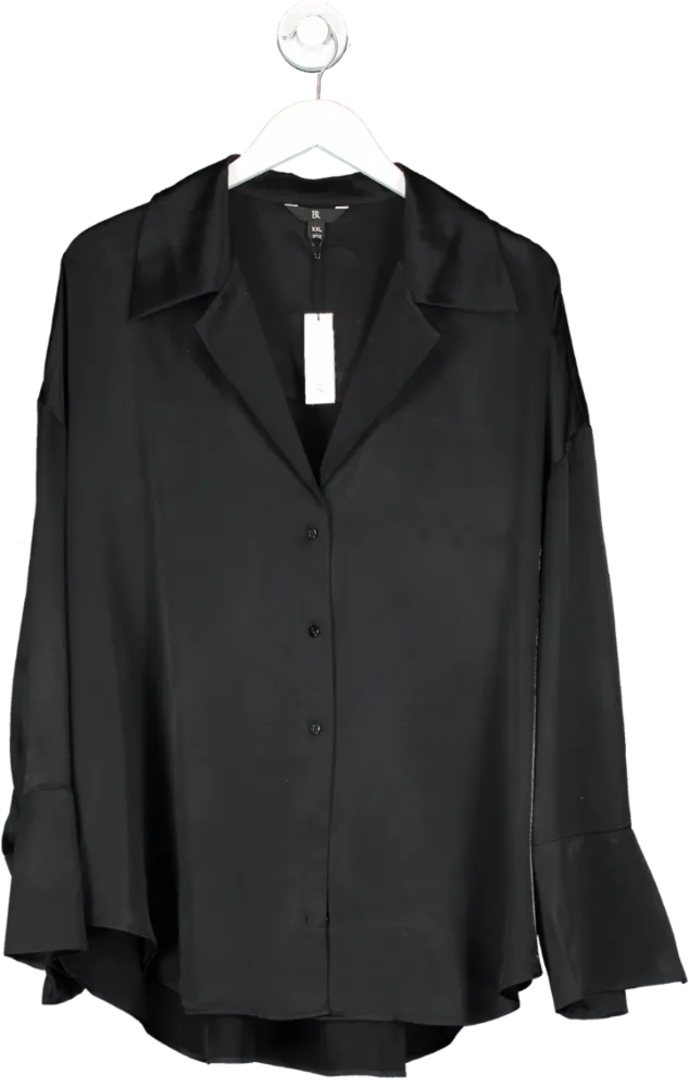 Banana Republic Black Silk Resort Shirt UK XXL