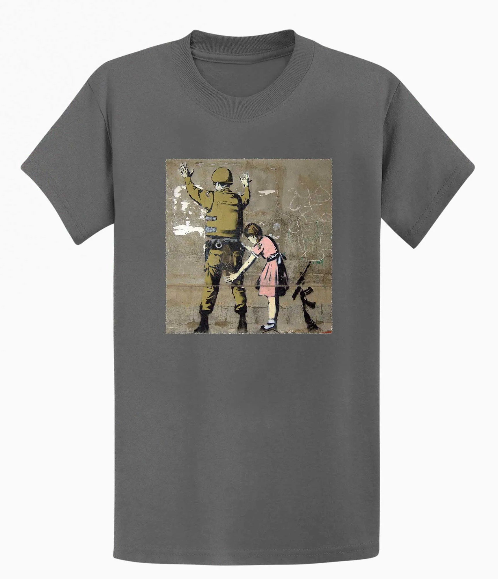 Banksy T-shirt - Girl and a Soldier