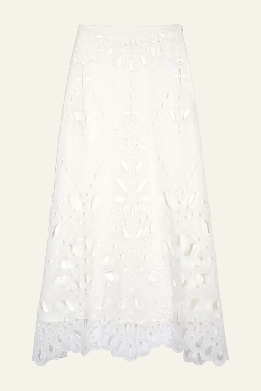 Bash Paris Vadja White Skirt