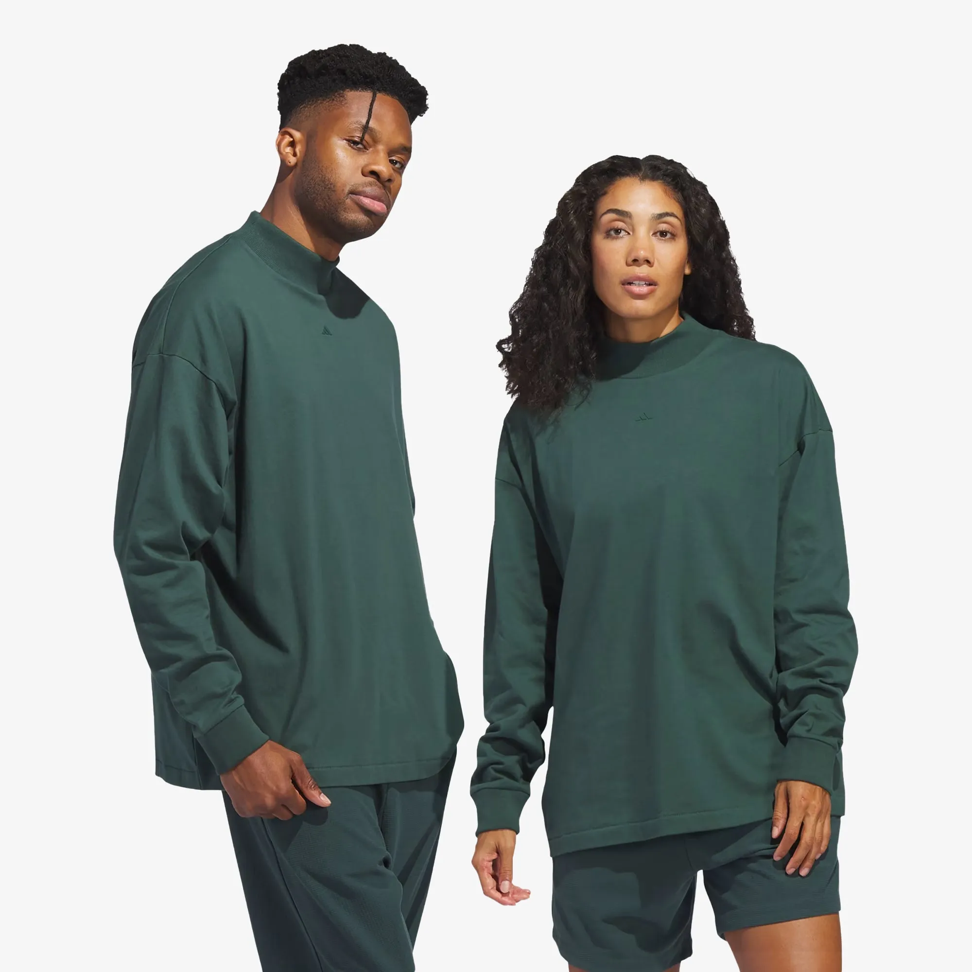 BASKETBALL LONG SLEEVE TEE 'MINERAL GREEN'