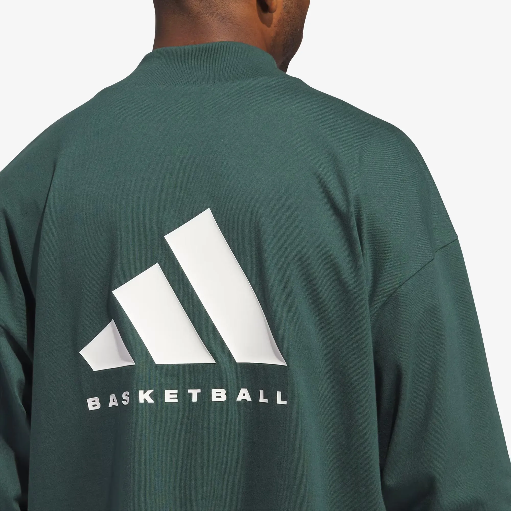 BASKETBALL LONG SLEEVE TEE 'MINERAL GREEN'