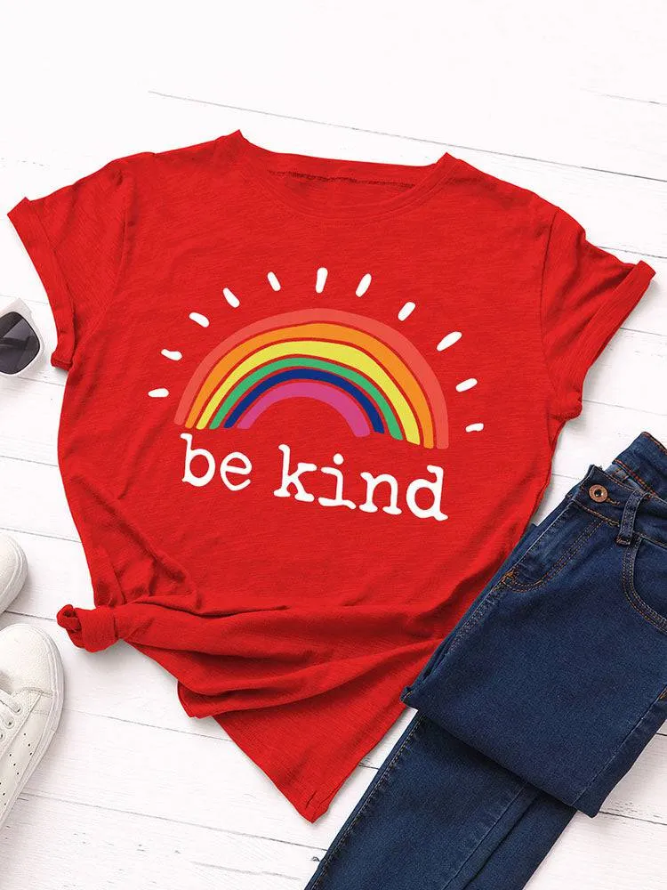 Be Kind Rainbow Tee