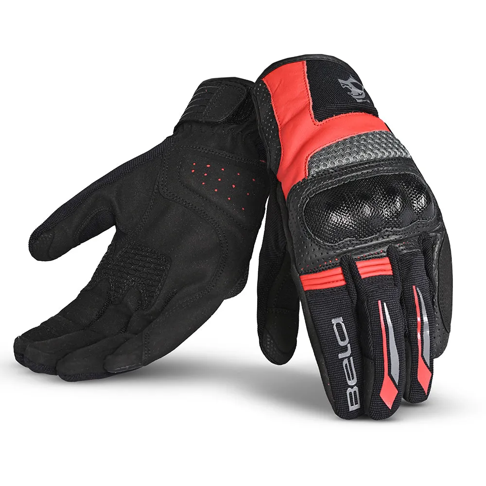 BELA Hero Air  - Summer Mesh Gloves - Black Gray Red