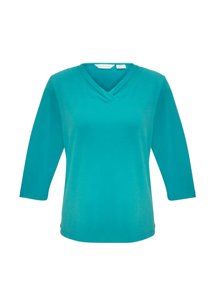 BizCollection K819LT Ladies Lana 3/4 Sleeve Top