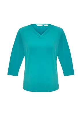 BizCollection K819LT Ladies Lana 3/4 Sleeve Top