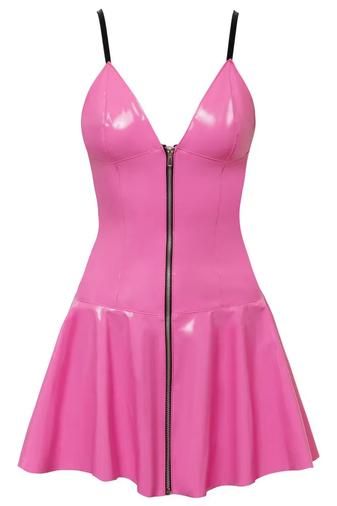 Black Level Pink Vinyl Dress