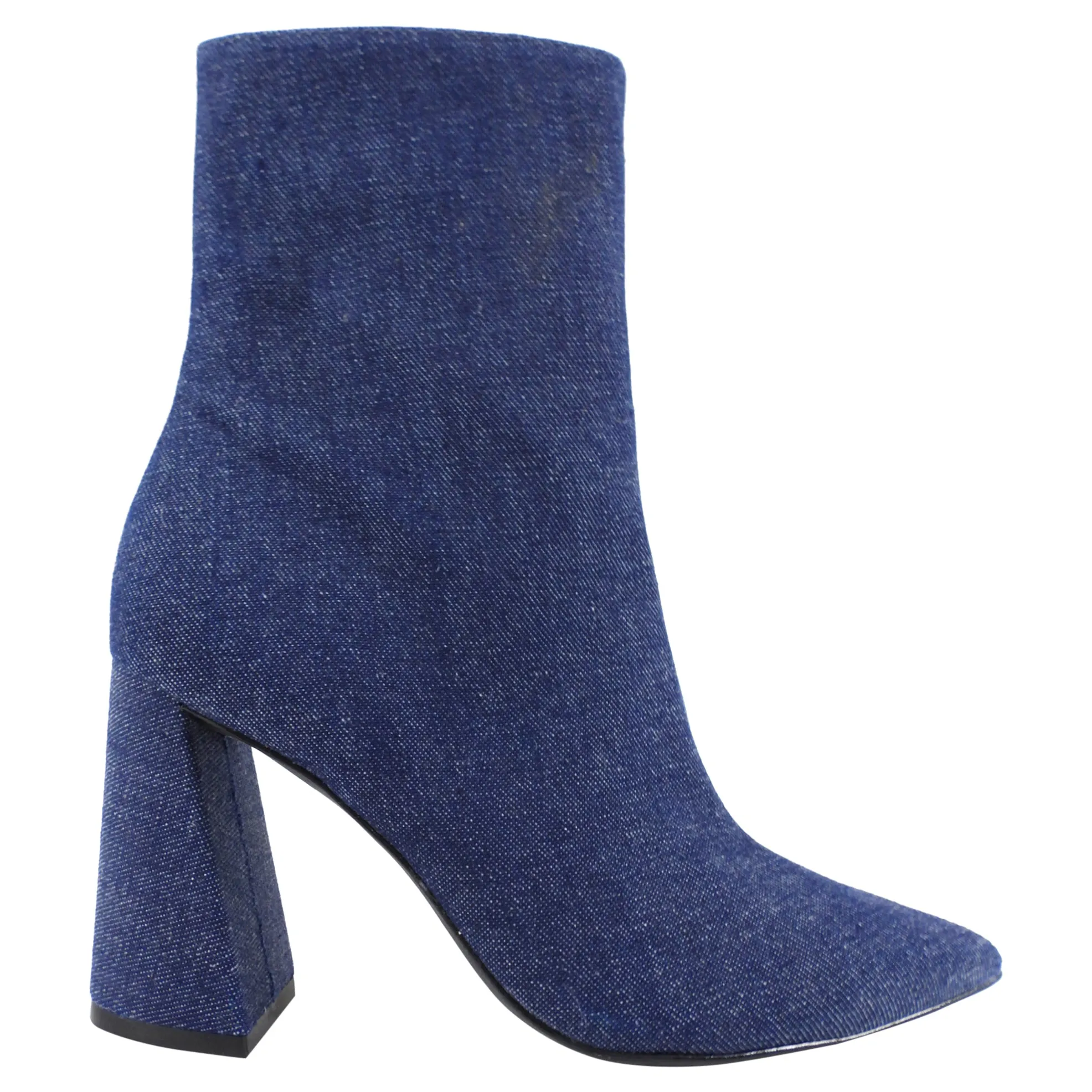 Black Suede Studio Denim Ankle Boot - 37