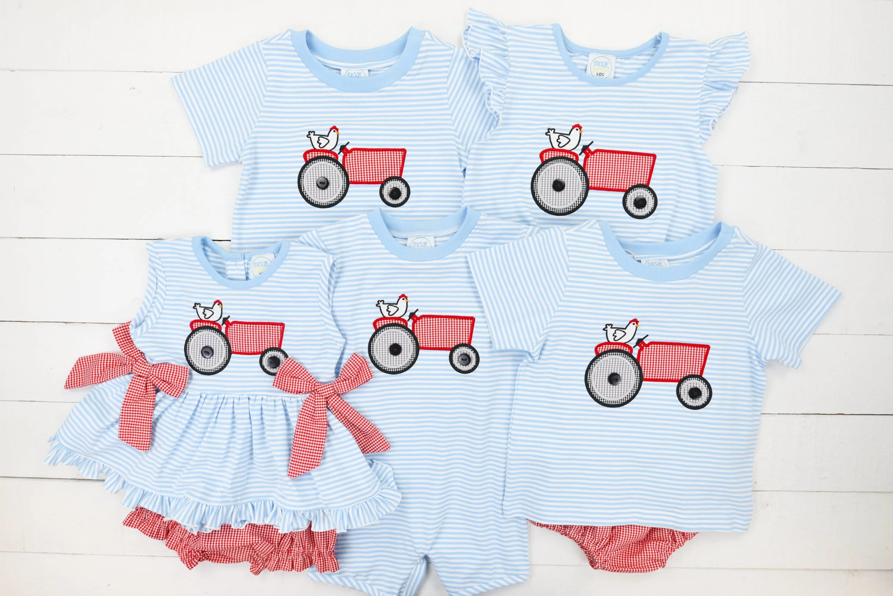 Boys Little Red Tractor Short Set