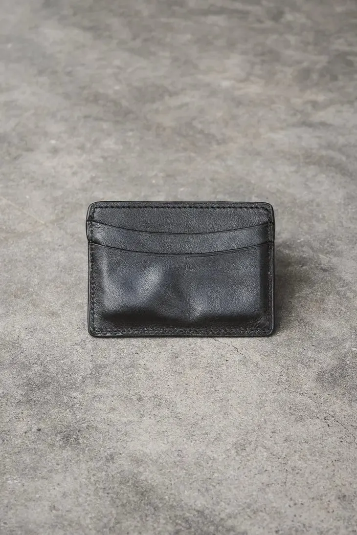 CARDHOLDER LUXE LEATHER WALLET- BLACK