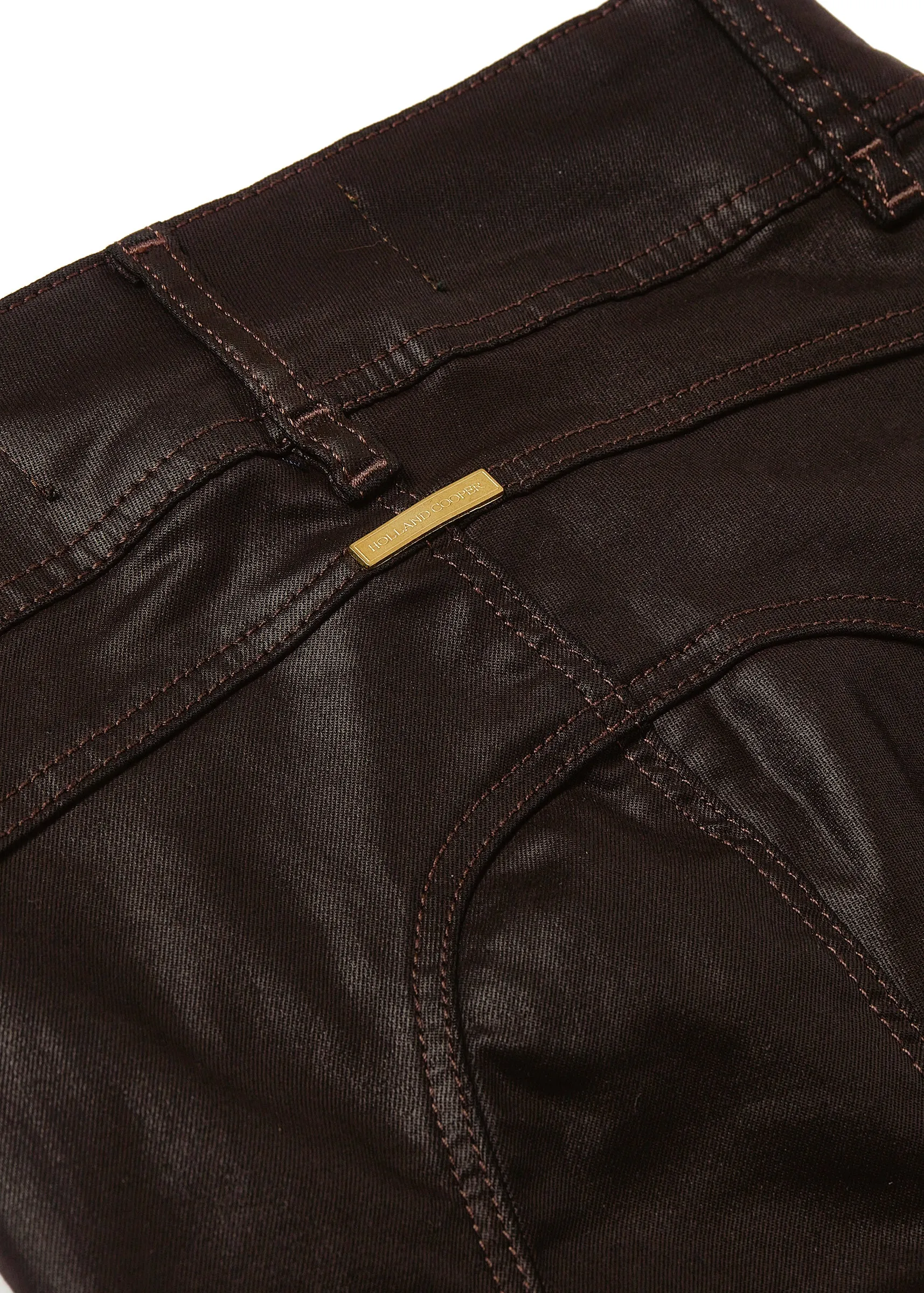 Coated Jodhpur Jean (Chocolate)