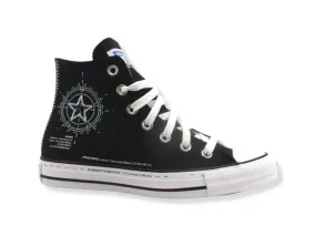 Converse Chuck Taylor All Star high canvas shoes A01588C black-high risk red