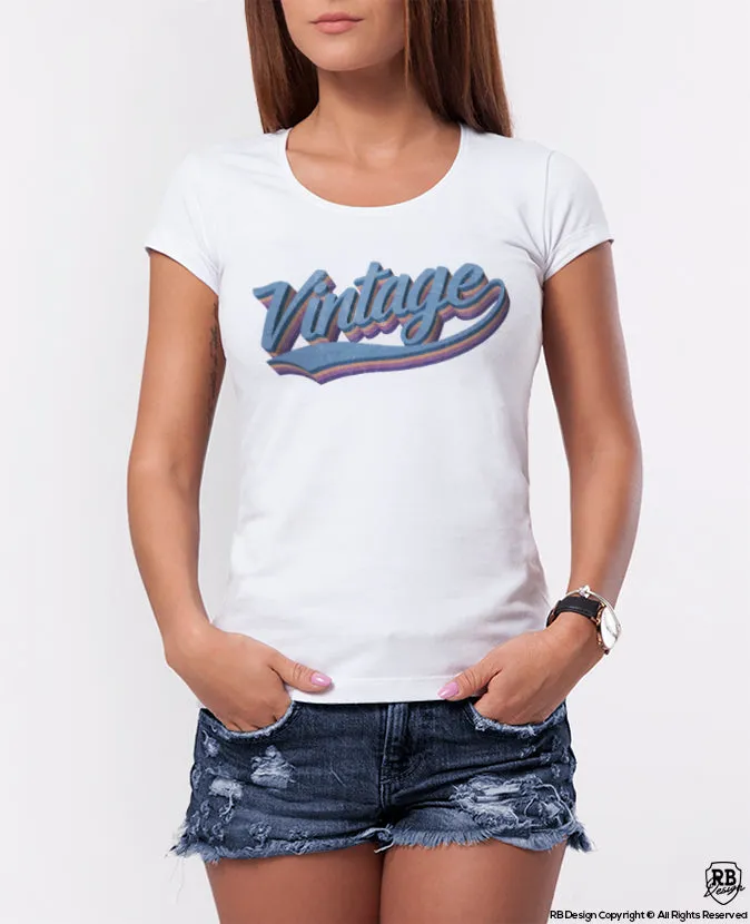 Cool Women's Graphic T-shirt "Vintage" WD380