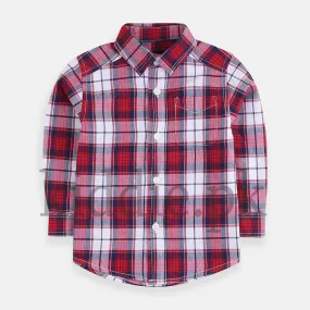 CP Red and White Check Casual Shirt 1812