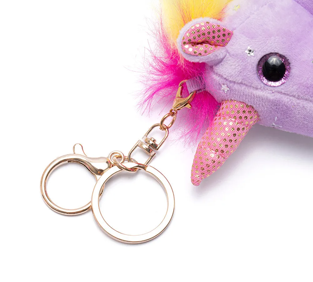 Cute Plush Unicorn Keyring