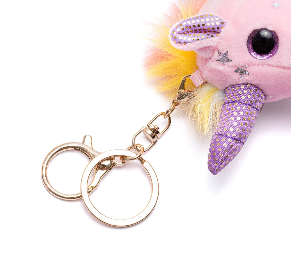 Cute Plush Unicorn Keyring