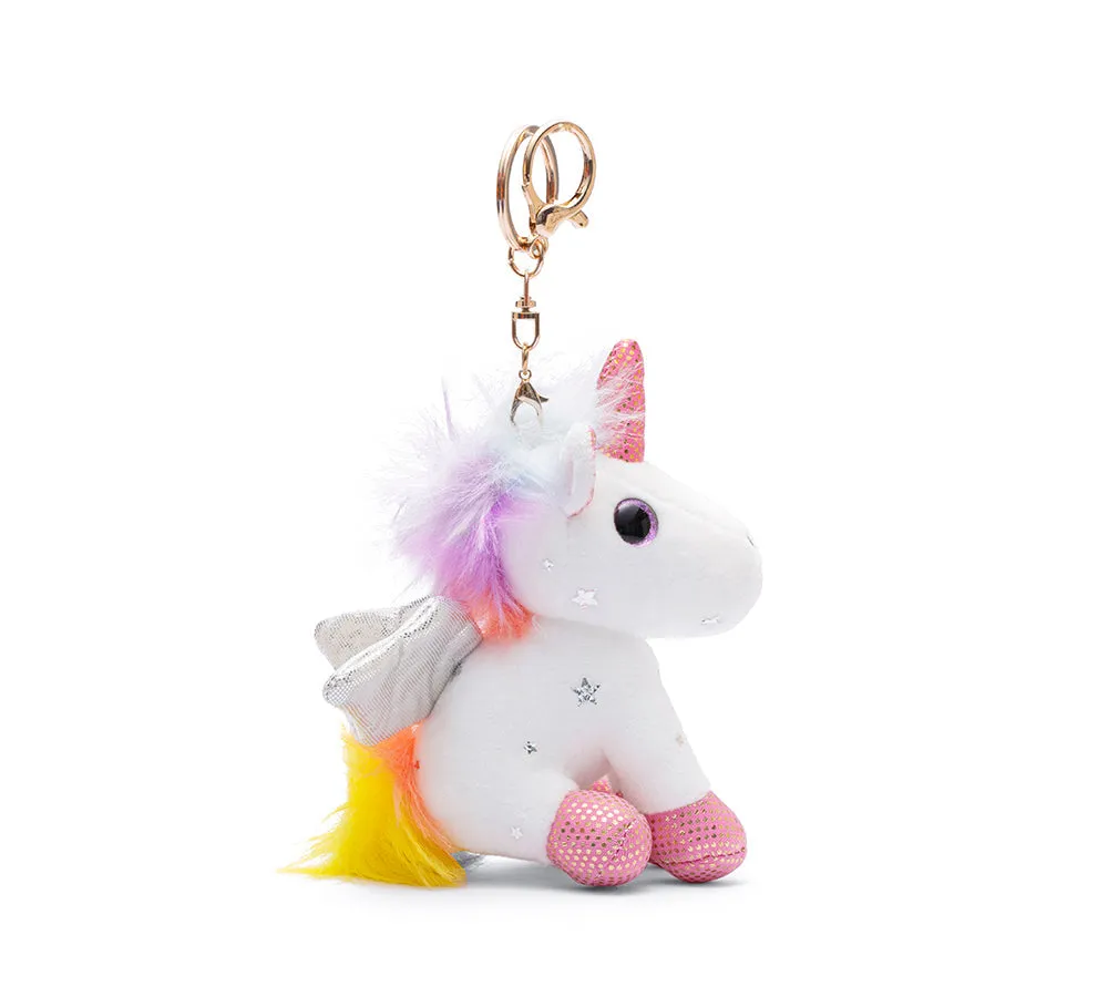 Cute Plush Unicorn Keyring