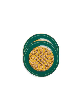 Dessert Plates set of 2 in Cortile Green