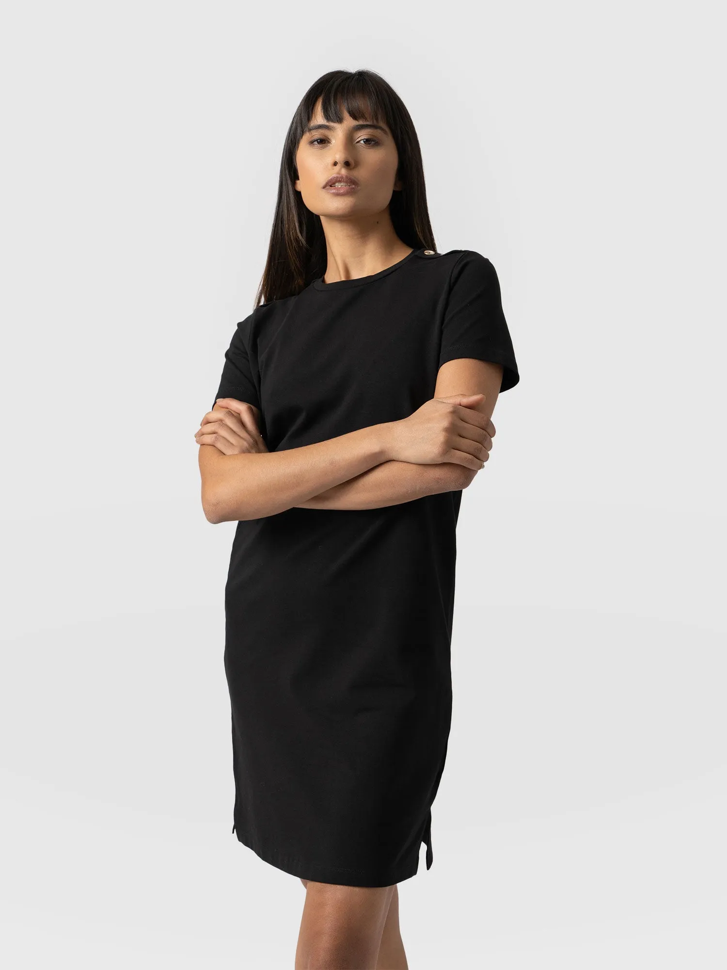 Easy T-Shirt Dress - Black