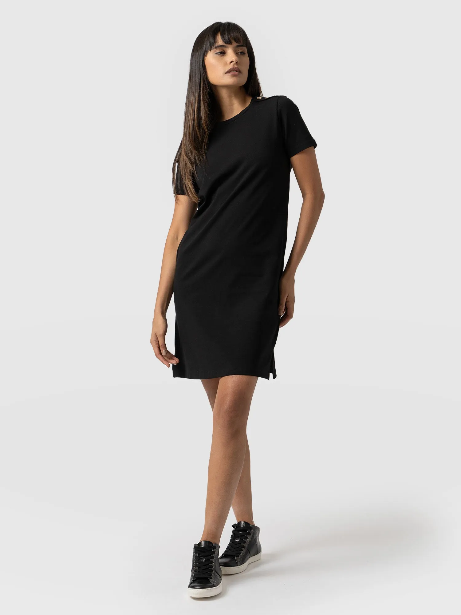 Easy T-Shirt Dress - Black