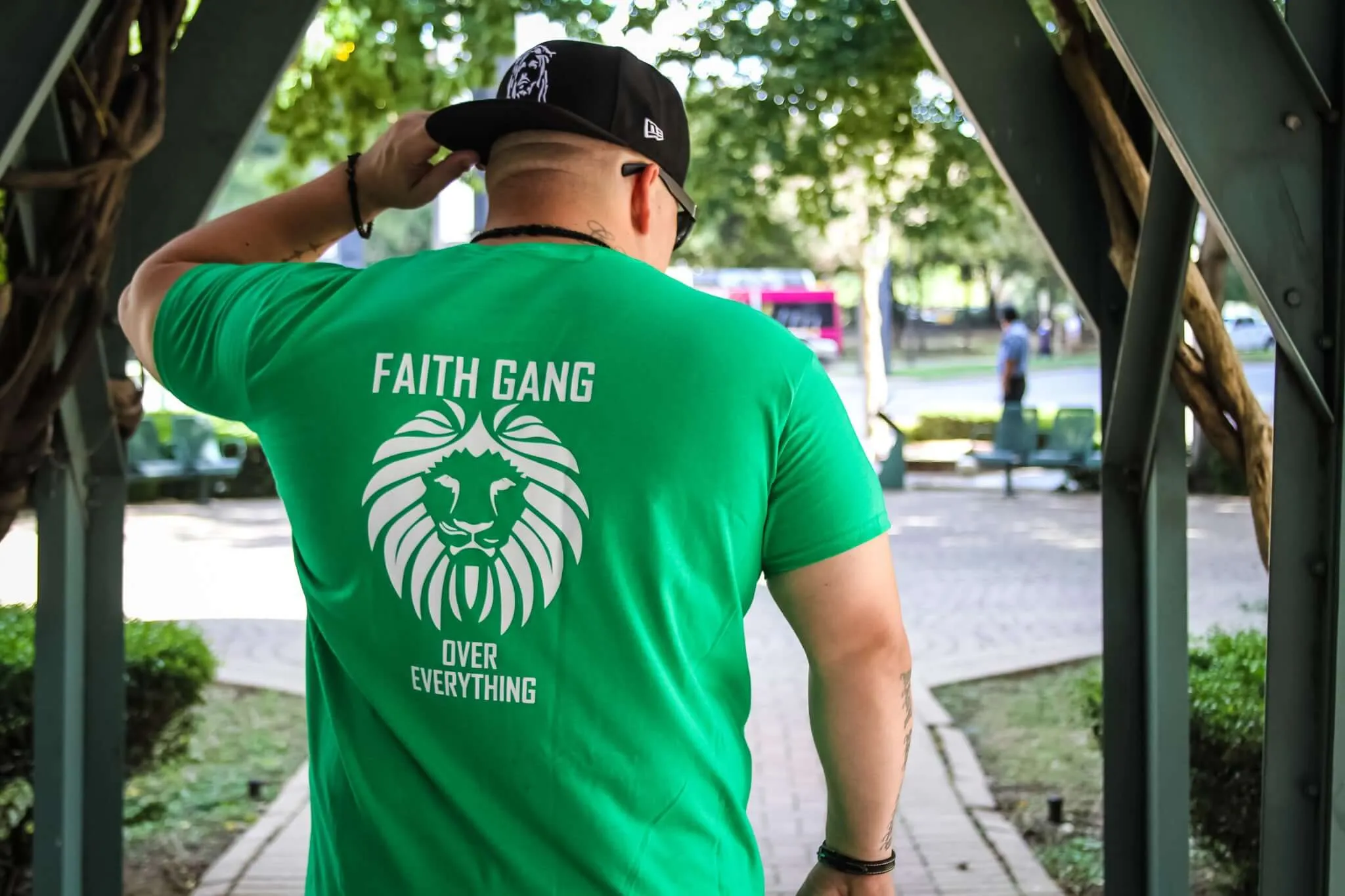 F.G.O.E. (Faith Gang Over Everything) Irish Green Tee