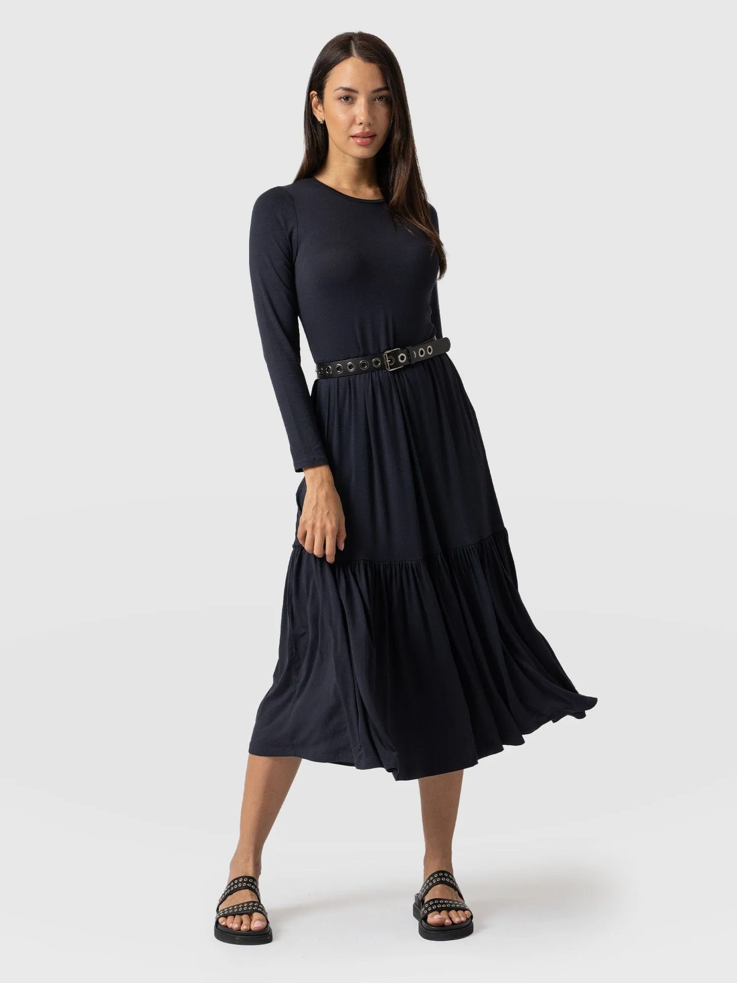 Greenwich Dress Long Sleeve - Navy